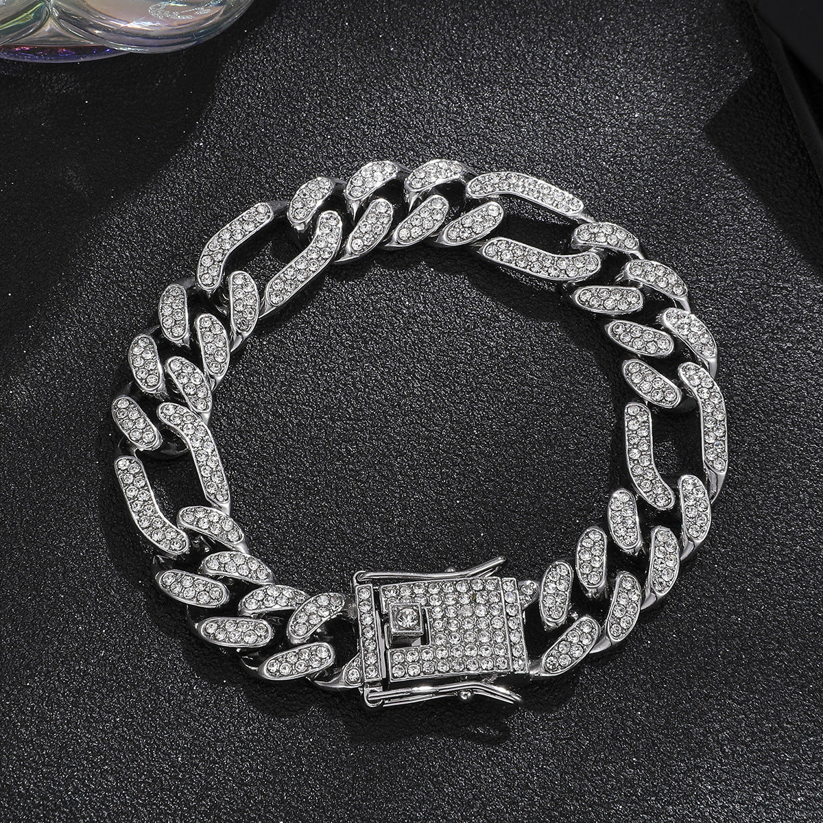 Diamond Men's Hip Hop Style Chunky Necklace