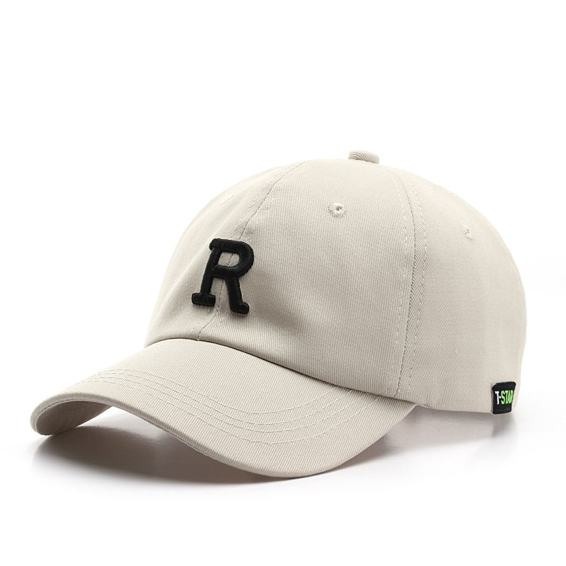 Adjustable Cap Letter R Embroidery Unisex Baseball Cap