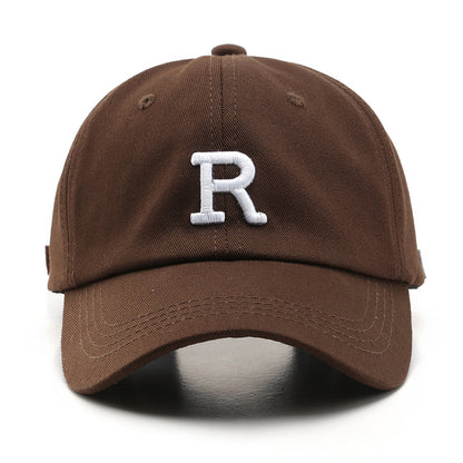 Adjustable Cap Letter R Embroidery Unisex Baseball Cap