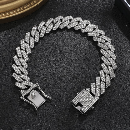 Diamond Men's Hip Hop Style Chunky Necklace