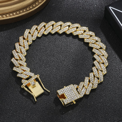 Diamond Men's Hip Hop Style Chunky Necklace